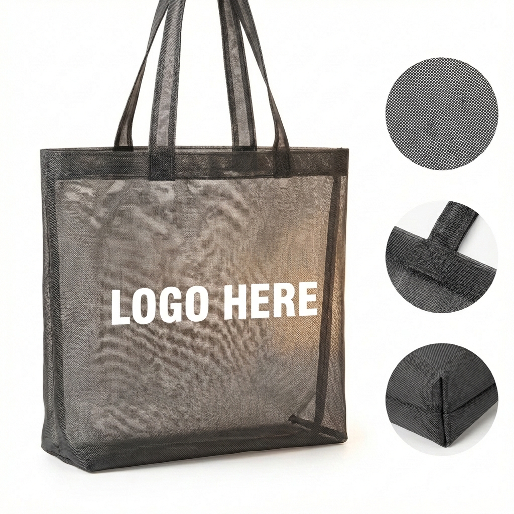 Modern Mesh Tote: Spacious & Breathable