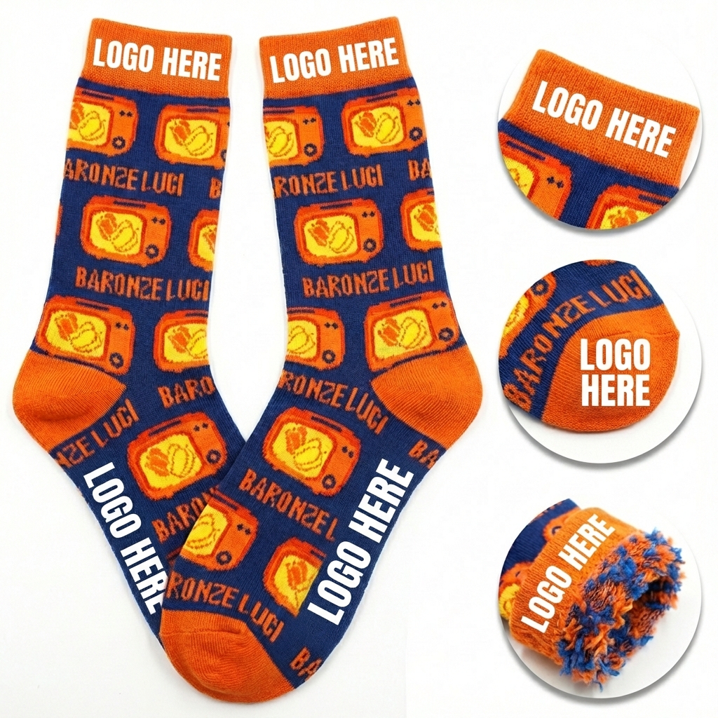 Playful Pattern & Solid Color Crew Socks - Vibrant & Snug Fit