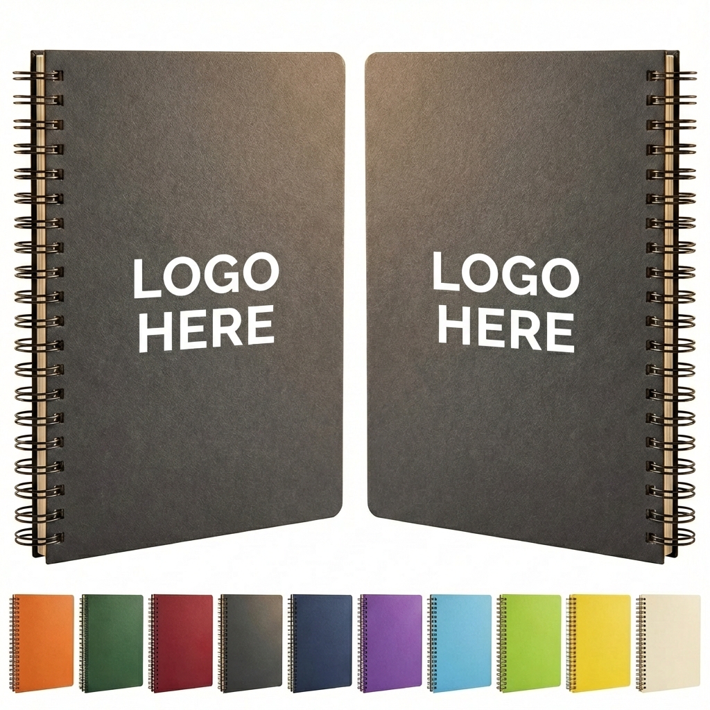 Lay-Flat Wirebound Notebook in Vibrant Colors