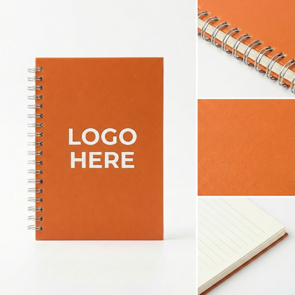 Lay-Flat Wirebound Notebook in Vibrant Colors