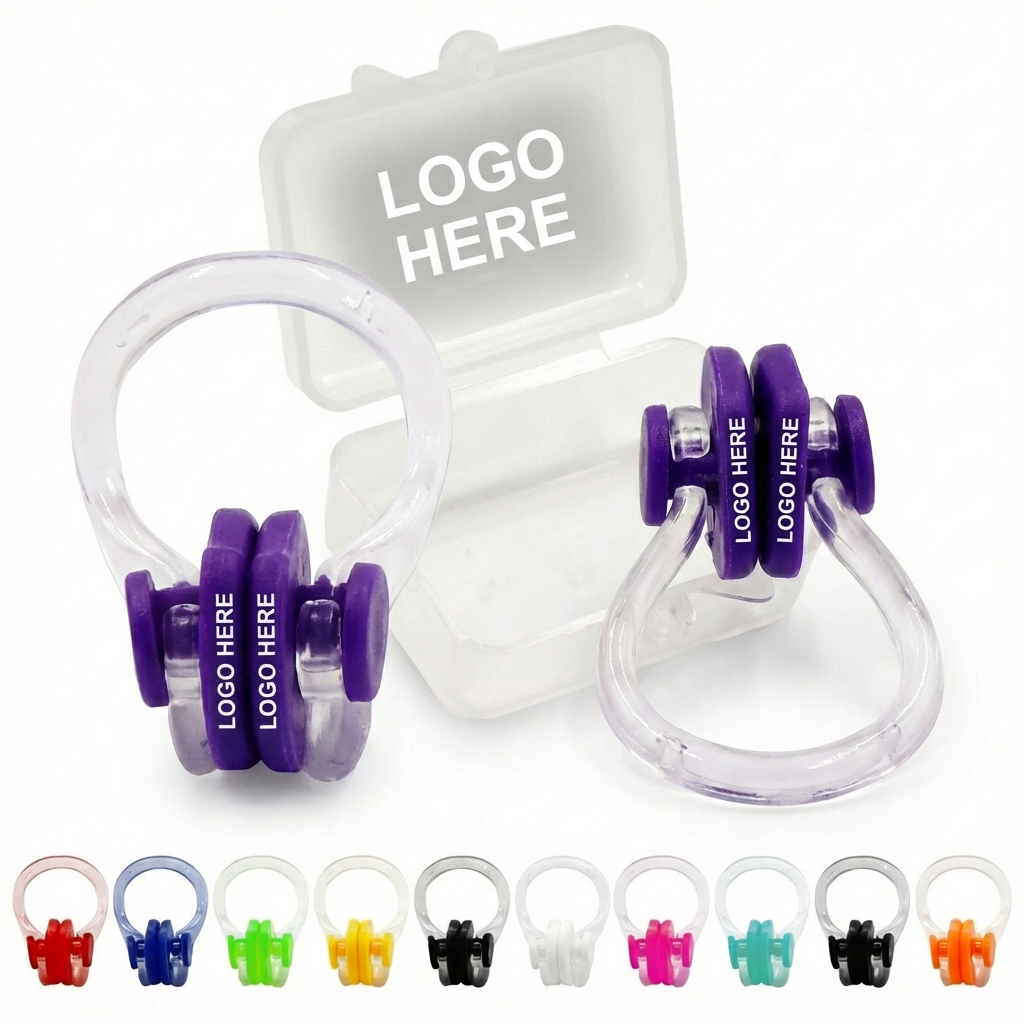 SnugFit TPE Nose Clip for Swimmers - Includes Protective Case