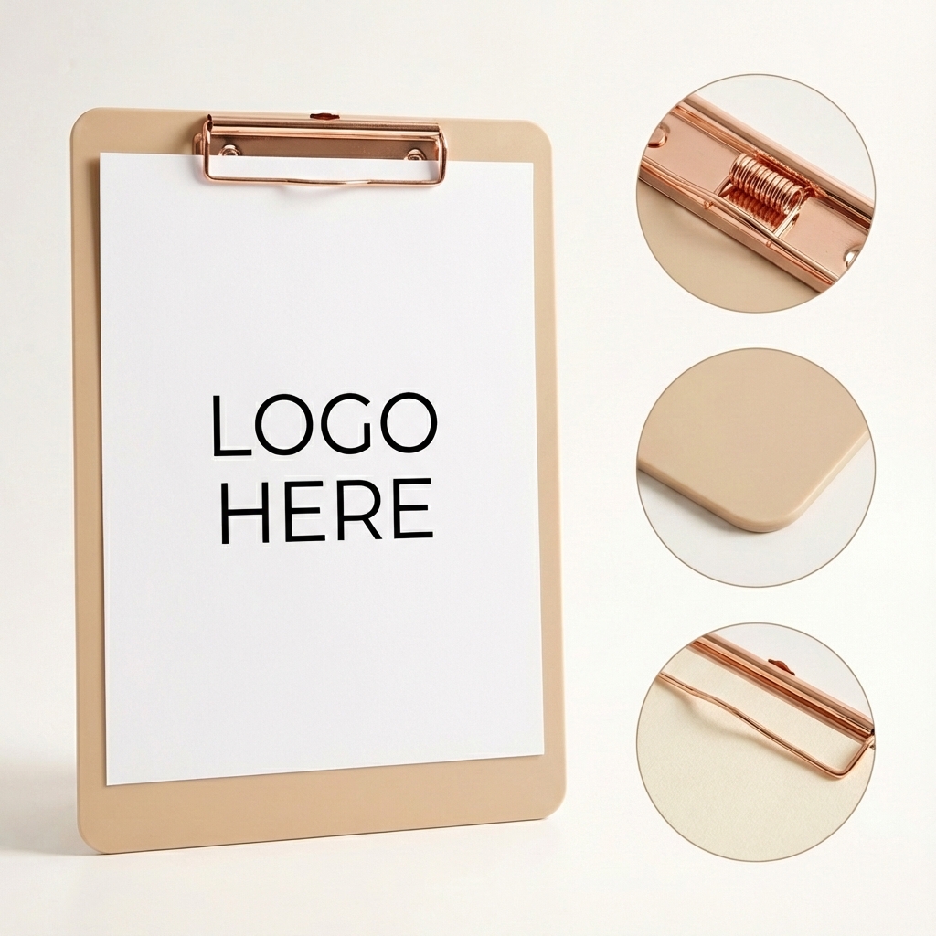 The VintageGrip: Solid Wood Clipboard with Antique-Style Metal Clip