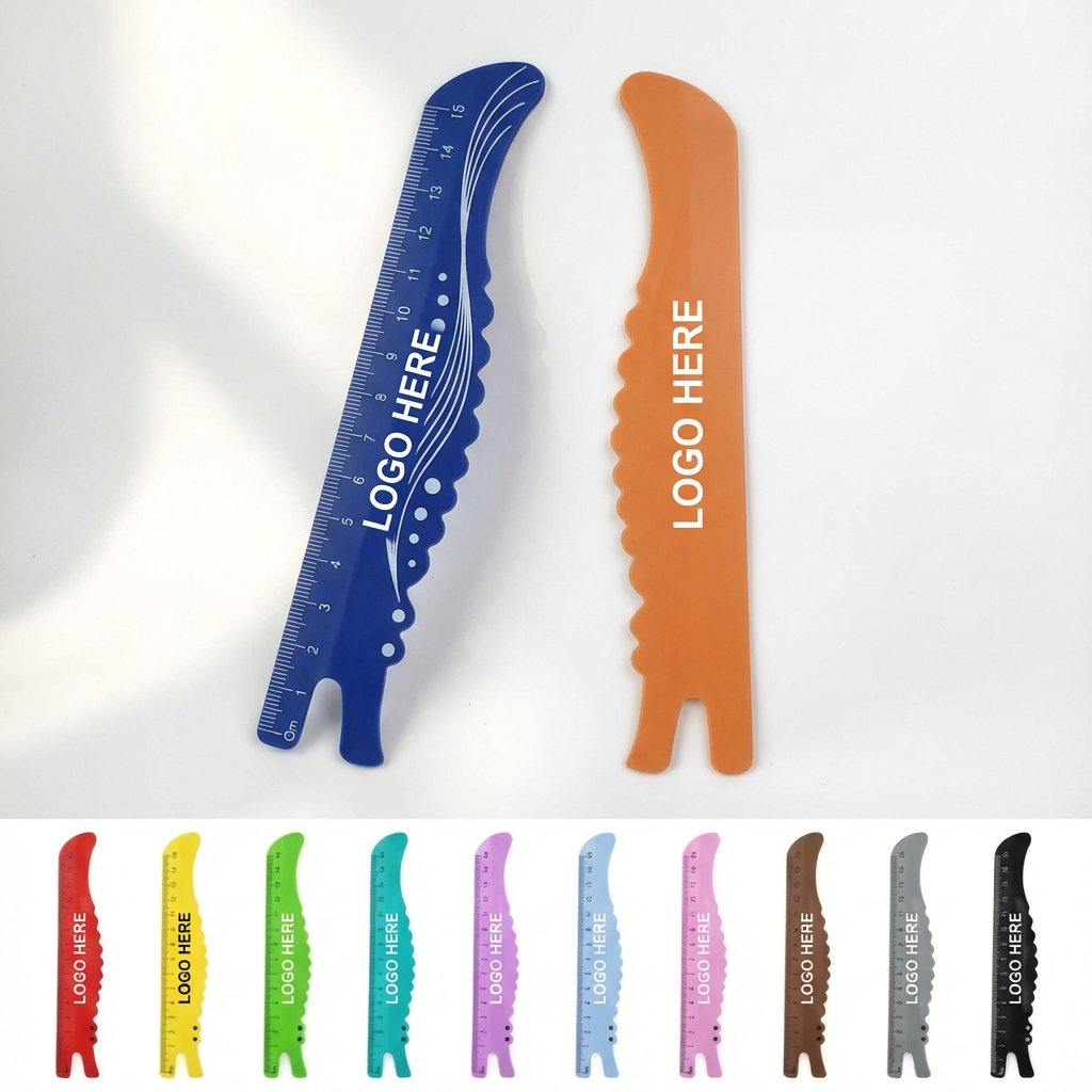 Creative Contour Centimeter Ruler with Dot Grip