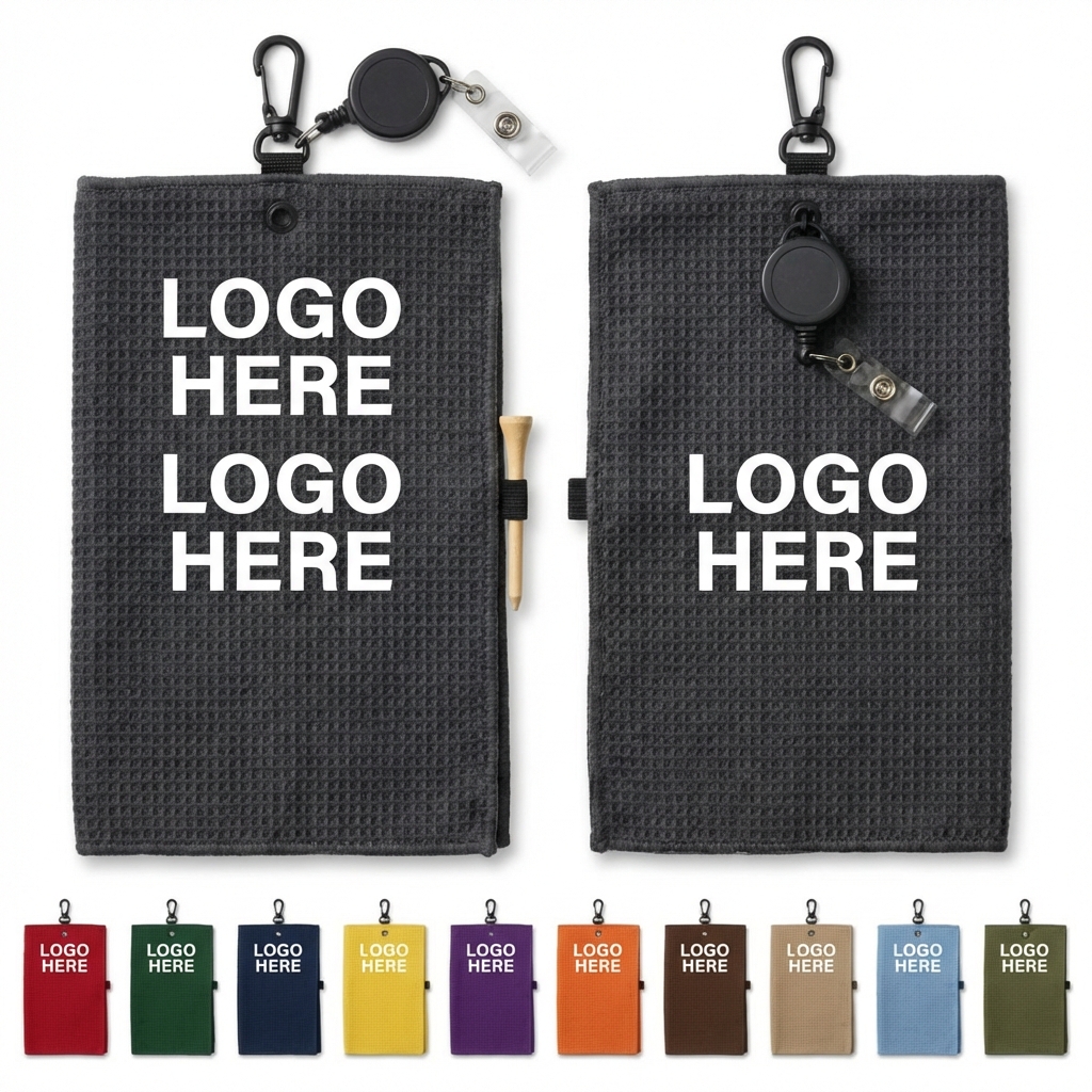 Tee-Time Towel Retractable Belt Clip Cleaner