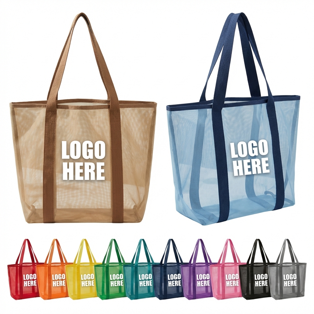 Modern Mesh Tote: Spacious & Breathable