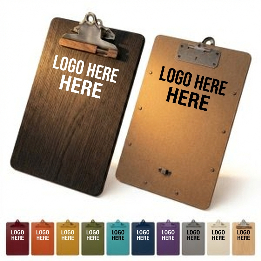 The VintageGrip: Solid Wood Clipboard with Antique-Style Metal Clip